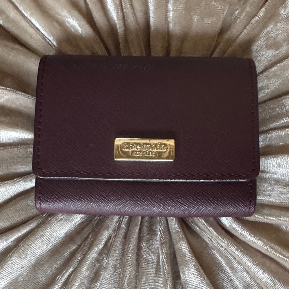 Kate Spade Deep Purple Leather Wallet